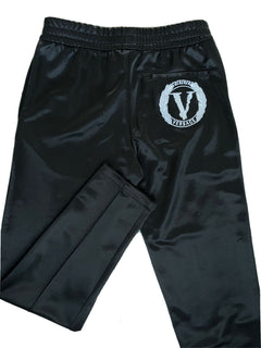 Versace Men's Black Tailor Fit Activewear Pants L Made in Italy A88117 NWT $875