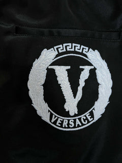 Versace Men's Black Tailor Fit Activewear Pants L Made in Italy A88117 NWT $875