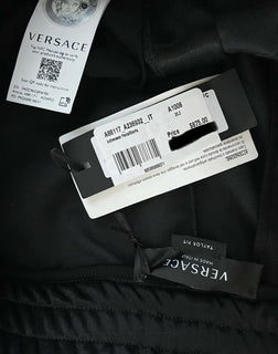 Versace Men's Black Tailor Fit Activewear Pants L Made in Italy A88117 NWT $875