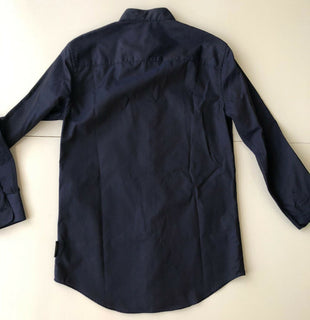 Emporio Armani Korean-Necked Blue Dress Shirt Size XS 11SMRL NWT $345