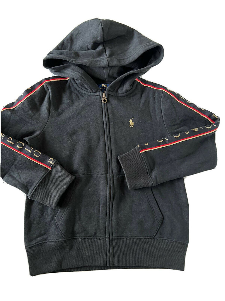 Polo Ralph Lauren Girl's Black Hoodie Jacket S (7) NWT