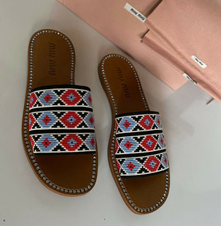 PRADA Miu Miu Women's Rosso Sandals 10 US (40 Euro) Italy NIB $590