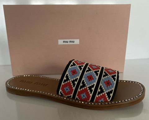 PRADA Miu Miu Women's Rosso Sandals 10 US (40 Euro) Italy NIB $590