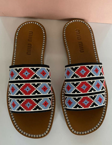 PRADA Miu Miu Women's Rosso Sandals 10 US (40 Euro) Italy NIB $590