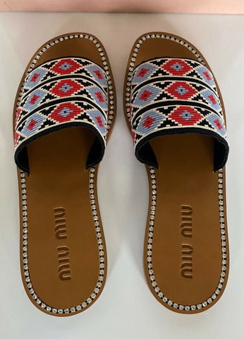 PRADA Miu Miu Women's Rosso Sandals 10 US (40 Euro) Italy NIB $590