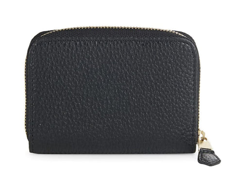 Giorgio Armani Logo Leather Zip-Aroud Wallet Made in Italy NIB $495