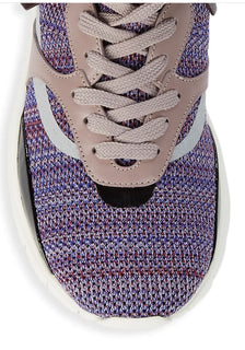Valentino Garavani Colorblock & Leather Fringe-Trim Sneakers 8.5 US NIB $945