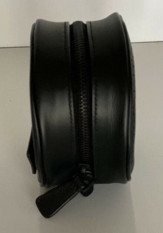 Bottega Veneta Black Perforated Round Compact Pouch 572037 Italy NWT $410