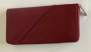 Bottega Veneta Continental Zip Around Leather Wallet Bordeaux 573431 NWT $720