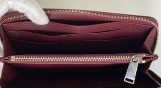 Bottega Veneta Continental Zip Around Leather Wallet Bordeaux 573431 NWT $720