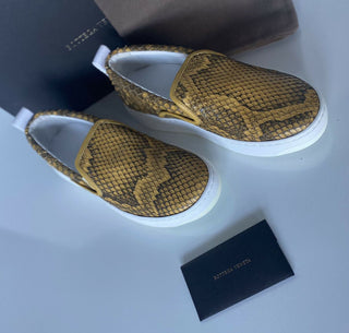 Bottega Veneta Python Skin Platform Sneakers 8.5 US (38.5 Euro) 579405 NIB $870