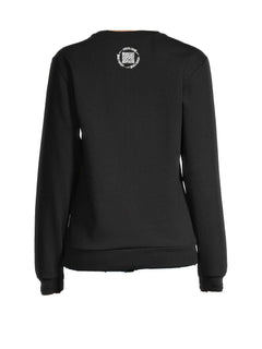 Roberto Cavalli Crewneck Women’s Black Sweater Medium Made in Italy NWT $450