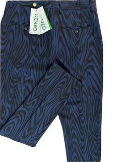 Kenzo Men's Navy Blue Wool Formal Tapered Slim Pants 30 US (46 Euro) NWT $625