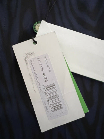 Kenzo Men's Navy Blue Wool Formal Tapered Slim Pants 30 US (46 Euro) NWT $625