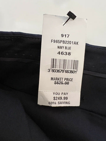 Kenzo Men's Navy Blue Wool Formal Tapered Slim Pants 30 US (46 Euro) NWT $625