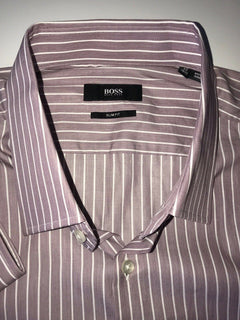 Hugo Boss Mens Jacob Slim Fit Tailored Red Dress Shirt Size 42/16.5 NWT $235
