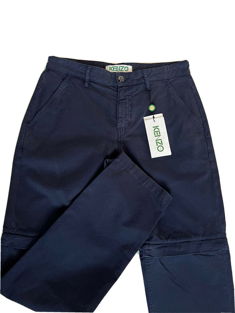 Kenzo Men's Midnight Blue Zip Off Casual Pants Size 30 US (46 Euro) NWT $280