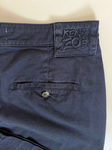 Kenzo Men's Midnight Blue Zip Off Casual Pants Size 30 US (46 Euro) NWT $280