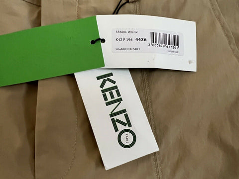 KENZO Men's Pale Camel Cigarette Cotton Pants Size 28 US (44 Euro) NWT $370