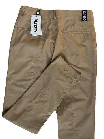 KENZO Men's Pale Camel Cigarette Cotton Pants Size 28 US (44 Euro) NWT $370
