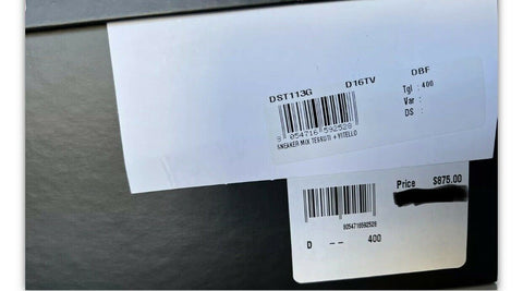 VERSACE SQUALO WHITE MULTI TRAINERS Sneakers 10 US (40 Euro) Italy NIB $875