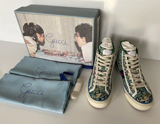 Gucci Floral Love Affair Tennis 77 High-top Sneakers 6.5 US (36.5 Eu) 627838 NIB