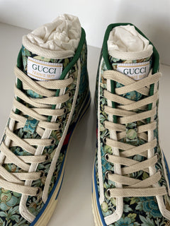 Gucci Floral Love Affair Tennis 77 High-top Sneakers 6.5 US (36.5 Eu) 627838 NIB