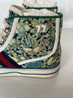 Gucci Floral Love Affair Tennis 77 High-top Sneakers 6.5 US (36.5 Eu) 627838 NIB