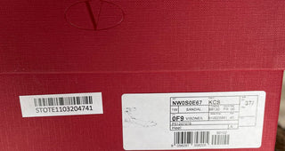Valentino Garavani Mink Fur & Leather Ankle-Strap Flat Sandals 7.5 US NIB $1375