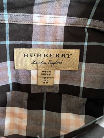 Burberry Women's Pink Apricot Cotton Button-Up Shirt 2 US (4 UK) NWT $350