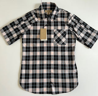 Burberry Women's Pink Apricot Cotton Button-Up Shirt 2 US (4 UK) NWT $350