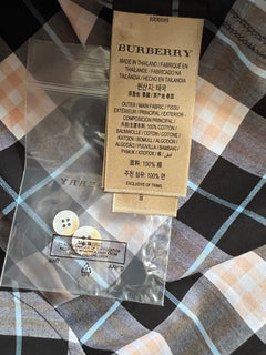Burberry Women's Pink Apricot Cotton Button-Up Shirt 2 US (4 UK) NWT $350