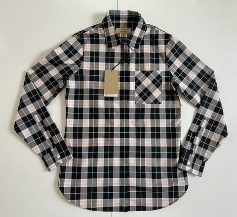 Burberry Women's Pink Apricot Cotton Button-Up Shirt 2 US (4 UK) NWT $350
