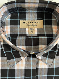 Burberry Women's Pink Apricot Cotton Button-Up Shirt 2 US (4 UK) NWT $350