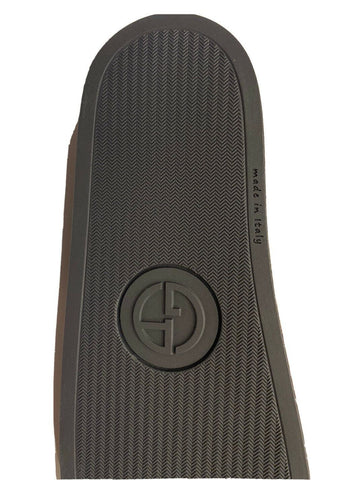Giorgio Armani Men's Rubber Gray/Black Sandals 7 US (40 Eu) IT X2P069 NIB $295