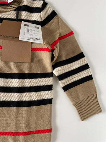 Burberry Little Girl's & Girl's Leeta Wool Cashmere Beige Dress 6 NWT $450