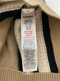 Burberry Little Girl's & Girl's Leeta Wool Cashmere Beige Dress 6 NWT $450