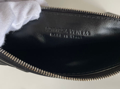 Bottega Veneta Nappa19 Graphic Black Leather Pouch Case 592643 Italy NWT $750