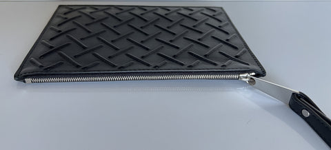 Bottega Veneta Nappa19 Graphic Black Leather Pouch Case 592643 Italy NWT $750