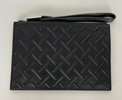 Bottega Veneta Nappa19 Graphic Black Leather Pouch Case 592643 Italy NWT $750