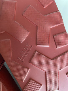 Bally Men's Slide Rubber Red Sandals 9 US NIB $185