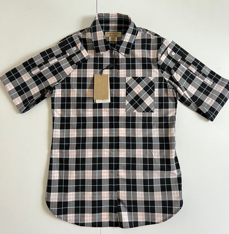 Burberry Women's Pink Apricot Cotton Button-Up Shirt 4 US (6 UK) NWT $350