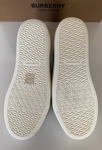 Burberry Men's Rangleton Check Beige Low Top Sneakers 6 US (39 Eu) 8038185 NIB