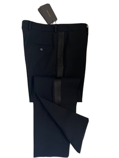 Bottega Veneta Women's Wool Tuxedo Pants Black Size 4 US (40 Euro) NWT $1650