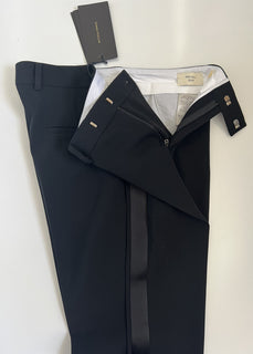 Bottega Veneta Women's Wool Tuxedo Pants Black Size 4 US (40 Euro) NWT $1650