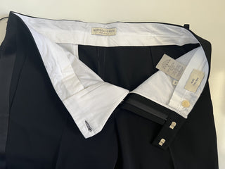 Bottega Veneta Women's Wool Tuxedo Pants Black Size 4 US (40 Euro) NWT $1650