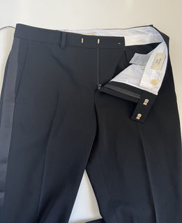 Bottega Veneta Women's Wool Tuxedo Pants Black Size 4 US (40 Euro) NWT $1650