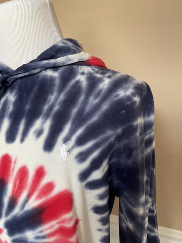 Polo Ralph Lauren Multicolor Long Sleeve T-Shirt with Hoodie Small NWT $79.50