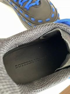 Bottega Veneta Mens Leather Black/Blue Sneakers 11 US (44) 578305 NIB $950