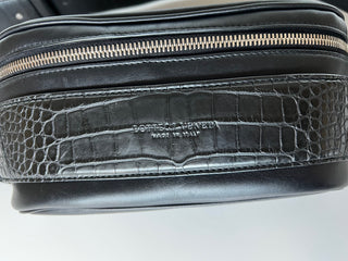 Bottega Veneta Alligator Leather Black Belt / Waist / Body Bag 578140 NWT $6300